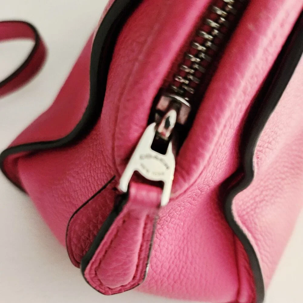 Euc Coach Mini Nolita Pink Shoulder Bag Crossbody Satchel Purse